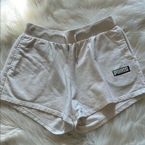 Puma Women's White Athletic Shorts